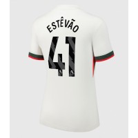 Chelsea Estevao Willian #41 Fußballbekleidung Auswärtstrikot Damen 2025-26 Kurzarm